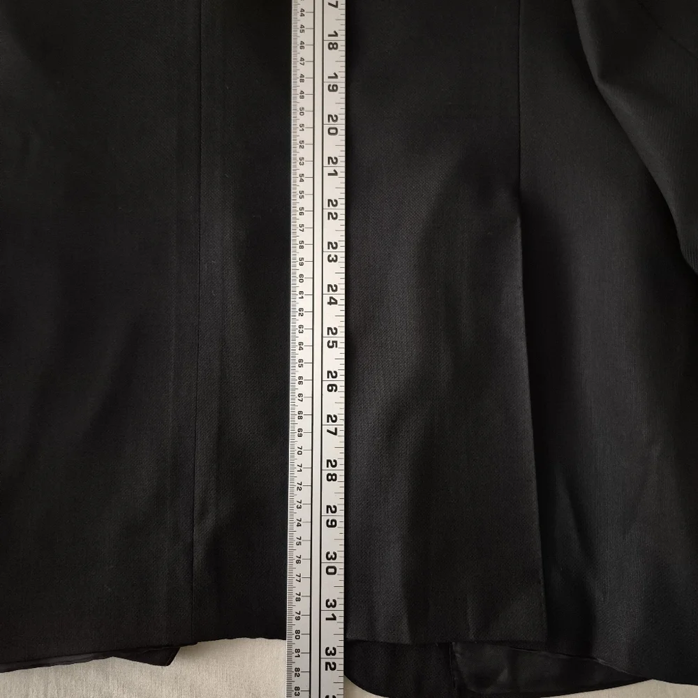 Canali 1934 Men's 100% Wool Travel Water‎ Resistant Black Italy 44L US
